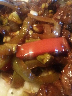 A picture of H1 Sausage & Peppers w/ Ranch Mashed Potatoes.
