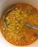 Potaje de garbanzos con arroz