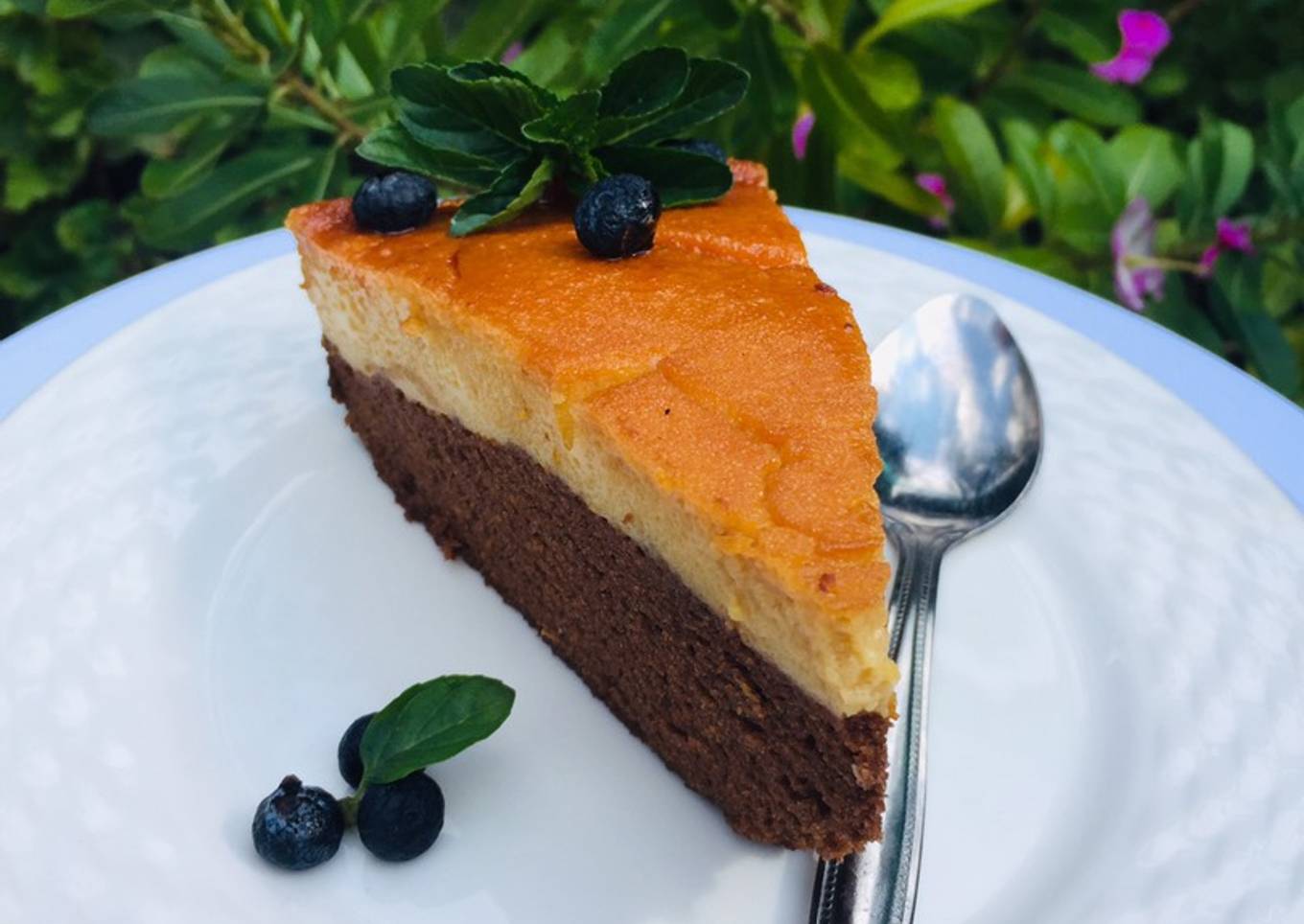 Pastel imposible (chocoflan)