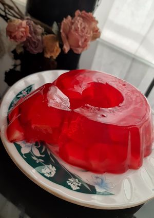 عکسی از دستور ژله توت فرنگی