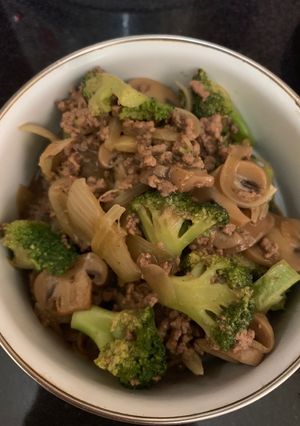 Foto resep Brokoli Jamur Daging Saus Tiram