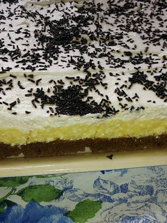 Túrós habos süti recept fotója