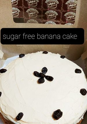 Foto resep Sugar free Banana cake
