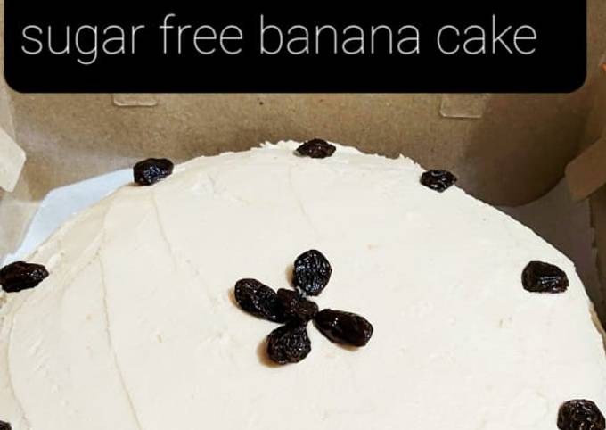 Sugar free Banana cake