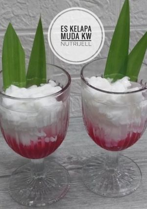 Foto resep Es Kelapa Muda Kw Nutrijell Simple