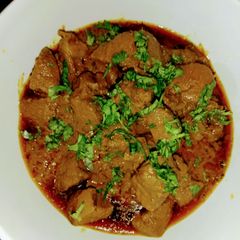 A picture of Mutton kaleji masala.