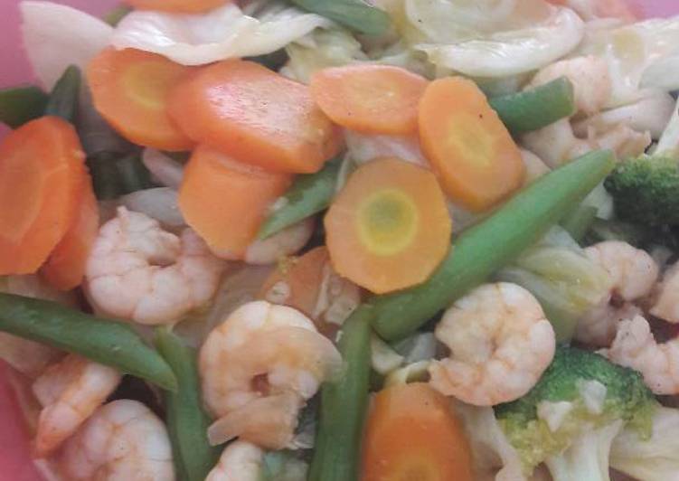 Resep Cap cay goreng udang, Bisa Manjain Lidah