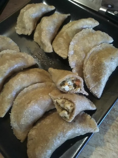 Una foto de Gyoza de pollo con harina integral