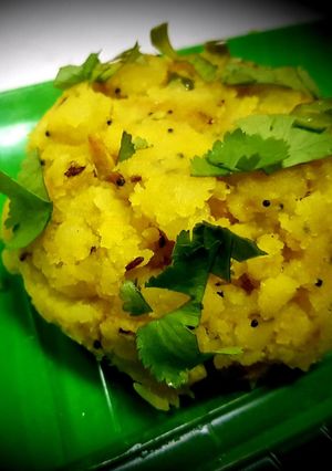 A picture of Potato Podimas (Seasoned mashed Potatoes).