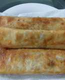 Chicken Macaroni Spring Rolls