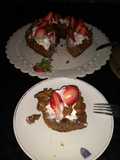 Torta de café y chocolatada 🍓🍓🍓🍫🌰