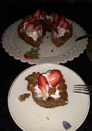 Una foto de Torta de café y chocolatada 🍓🍓🍓🍫🌰