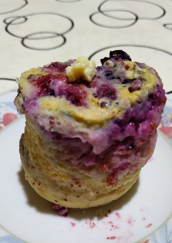 Una foto de Muffin de arándanos