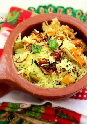 A picture of Nawabi Veg Biryani.