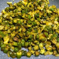 Bhindi ki sabzi A picture of Bhindi ki sabzi.
