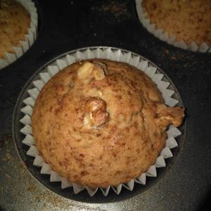 Banana nut bread muffins (muffins de plátano y nueces)