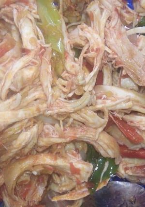 Foto resep Ayam suwir pedas
