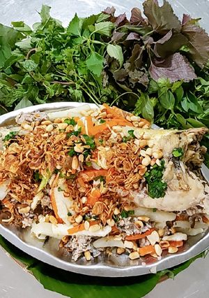 Hình của món Món ngon cuối tuần 1: Cá Lóc Hấp miền Nam🥬🥬🥬.
