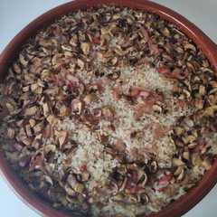 Una foto de Arroz al horno delicioso
