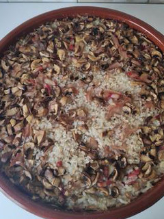 Una foto de Arroz al horno delicioso