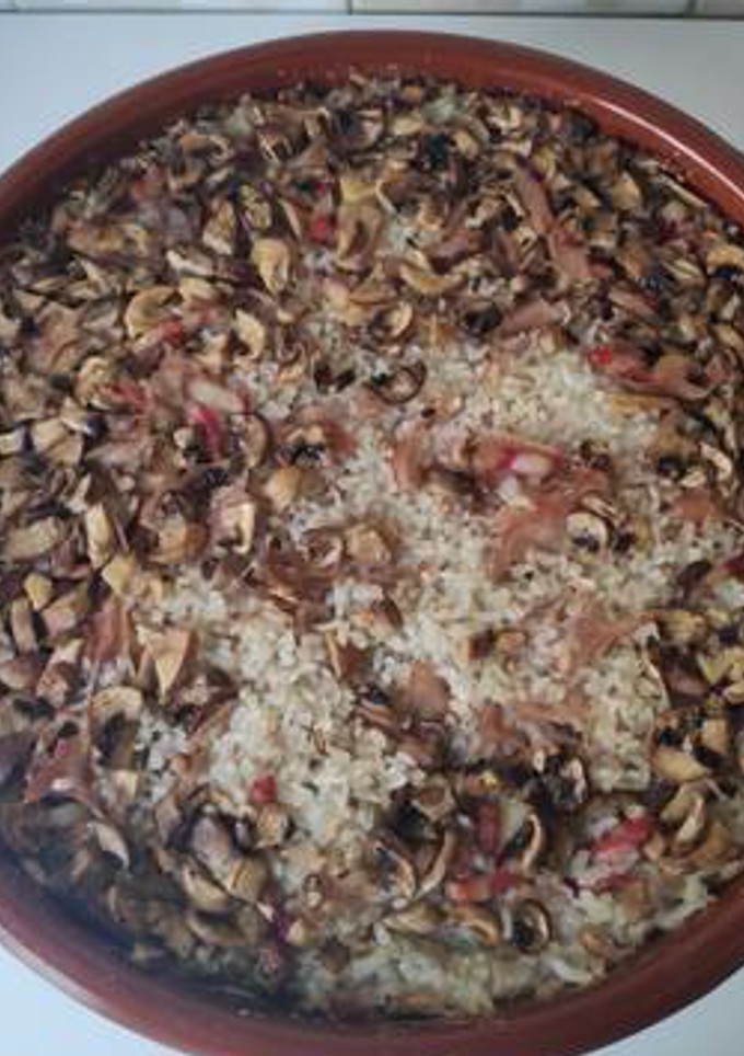 Una foto de Arroz al horno delicioso