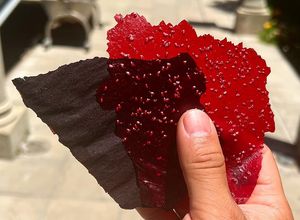 Una foto de Papeles comestibles Cacao y Frambuesa