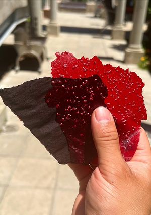 Una foto de Papeles comestibles Cacao y Frambuesa