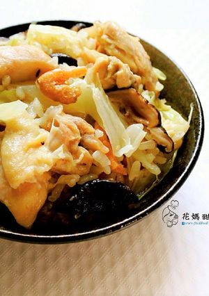 高麗菜香菇雞飯(電鍋版) 的食譜成品照片