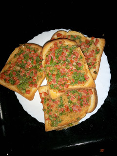A picture of Stuffed baked butter bread.