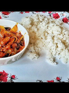 A picture of Quick onion Tomato chutney in 5 minutes.