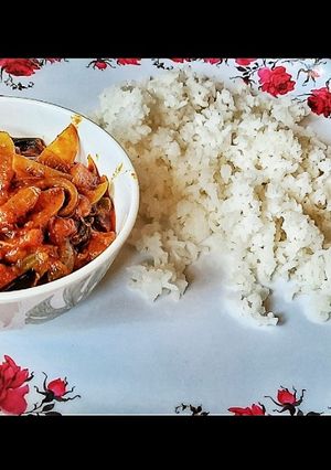 A picture of Quick onion Tomato chutney in 5 minutes.