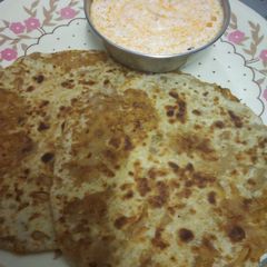 A picture of Onion paratha.