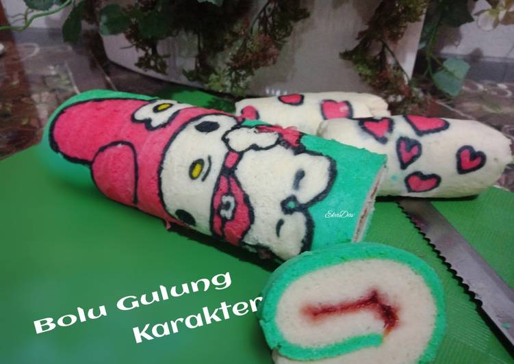 Resep Bolu Gulung Karakter Anti Gagal