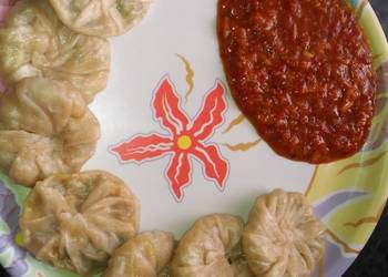 Easiest Way to Cook Perfect Momos with Schezwan chutney