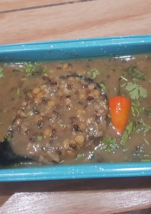 A picture of Restaurant style mix daal (mash chaana daal).