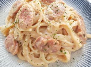Foto resep (2.6) Linguini with Creamy Tomato Sausage