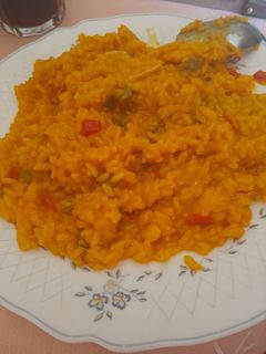 Una foto de Arroz con marisco
