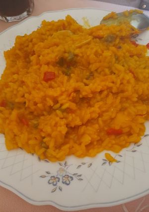Una foto de Arroz con marisco