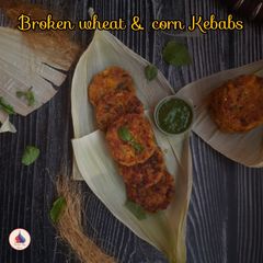 A picture of Broken wheat & corn Kebabs.