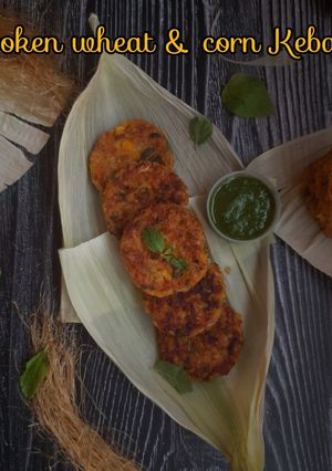 A picture of Broken wheat & corn Kebabs.