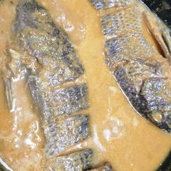 A picture of Fish in coconut gravy#themechallenge.
