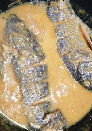 A picture of Fish in coconut gravy#themechallenge.