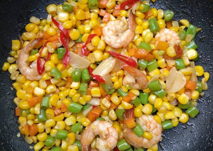 Resep Sayur Campur Tumis Udang Oleh Diahamiyanti Cookpad