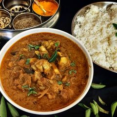 A picture of Curryleaves Mutton Curry.