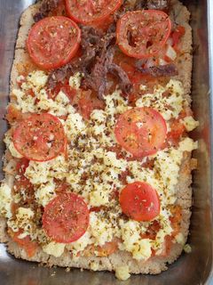 Una foto de Pizza de avena y harina de arroz 🤤