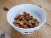 A picture of pork belly with honey garlic
