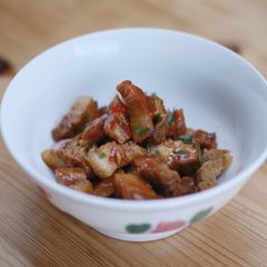 A picture of Braised Dried Sweet Pork Belly.