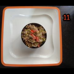 A picture of Moong sprouts chaat.