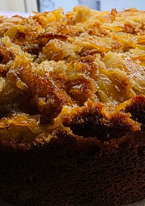Una foto de Torta de Manzana Invertida 10, 10, 10
