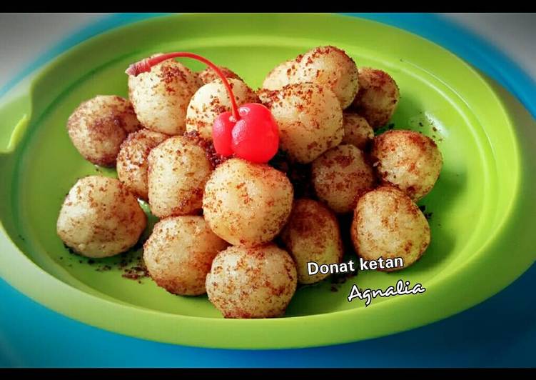 resep cara buat Donat Ketan